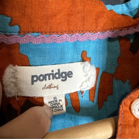 Porridge Colorful Floral Women's Blouse 100% Cotton size Small - Picture 4 of 8